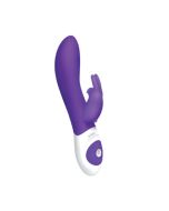 The Rotating Rabbit Rechargeable Silicone Vibe Waterproof Purple