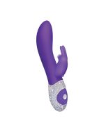 The Classic Rabbit Silicone Vibe Hot PURPLE Limited Edition Crystalized