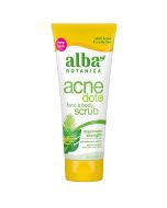 Acnedote Maximum Strength Face Body Scrub 8 Oz Alba Botanica front
