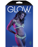 Fantasy Lingerie Glow Night Vision Bralette Panty Neon Green