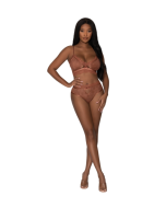 Magic Silk Bralette G Panty Brown