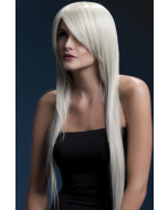 The Fever Amber Wig Long Straight Cut Feathered Fringe Blonde