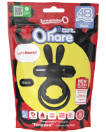 Screaming O 4B Ohare Black Color Rabbit Cock Ring