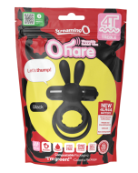 Screaming O 4T Ohare Rabbit Cock Ring 5 Speeds Black Waterproof