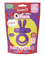 Screaming O 4T Ohare Rabbit Cock Ring 5 Speeds Grape