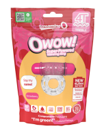Screaming O 4T OWow Vibrating Strawberry Bullet Cock Ring