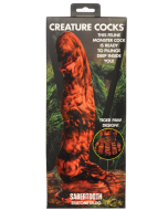 XR Creature Cocks Saber Tooth Silicone Dildo Tiger Paw Design box