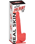 Voodoo Get Lucky Real Skin Mr. Dildo Ruby 7.5" Flexible Suction Cup