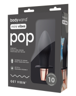 Xgen Bodywand Mini Vibes Pop Black Anal Plug Splashproof