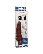 CalExotics Rechargeable Power Stud Curve Vibrator Waterproof Brown box front