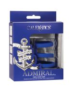 CalExotics Admiral Triple Cock Cage Blue Stretchy Silicone box 