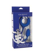 CalExotics Admiral Plug Play Weighted Silicone Blue Cock Ring boxed