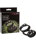 Cock Ring Silicone Tri-Snap C & B Cage Cal Exotics Novelties