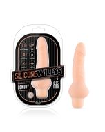 Silicone Willy's Cowboy 6.25" Vibrating Dildo Vanilla