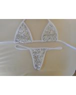Sexy Sheer Sequin Thong Triangle Xposed Skinz Bikinis