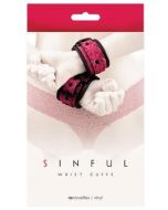 Sinful Red Wrist Cuffs by NS Novelties