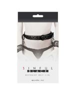 Sinful Black Restraint Belt L/XL by NS Novelties