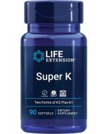 Life Extension Super K 90 Softgels Bone Heart Arterial Health bottle