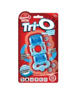 Screaming O Tri O Triple Pleasure Cock Ring Blue Silicone Reusable box