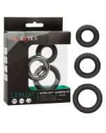 CalExotics Link Up Ultra Soft Supreme Silicone Cock Ring Set box