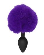 Silicone Bunny Butt Plug Purple