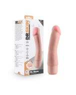 Blush Dr. Skin Dr. Steve Silicone 7'' Vibrating Dildo Beige Smooth box