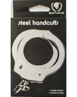 Spartacus Steel Handcuffs Single Locking With 2 Keys Game