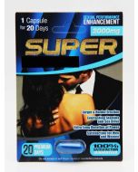 Super 3000mg Male Enhancement Blue Pill Front View