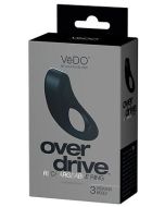 Overdrive Rechargeable Black Ring 3 Vibration Modes