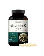 Vitamin K Complex Softgels 2600mcg 300 Coconut Oil Capsules