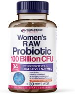 Women Raw Probiotics 100 Billion CFUs Prebiotics Digestive Enzymes 30Ct