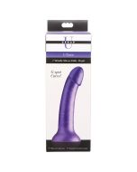 Strap U G Tastic Metallic Silicone G Spot Curve Dildo 7" Purple box